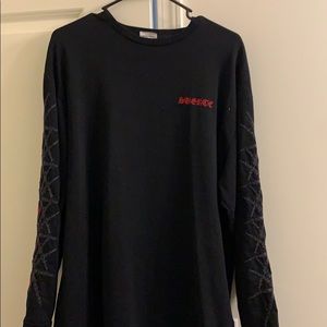 Marcelo Burlon Long Sleeve Black Widow Shirt
